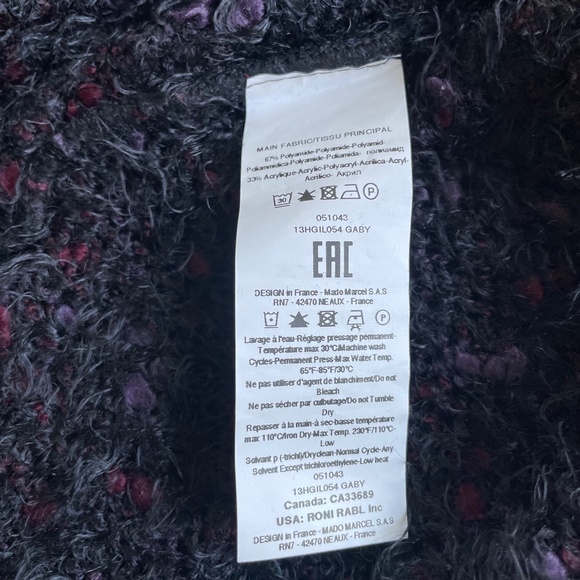 Soft Black Tinsel Knit Cropped Sweater Jacket - Picture 3 of 14